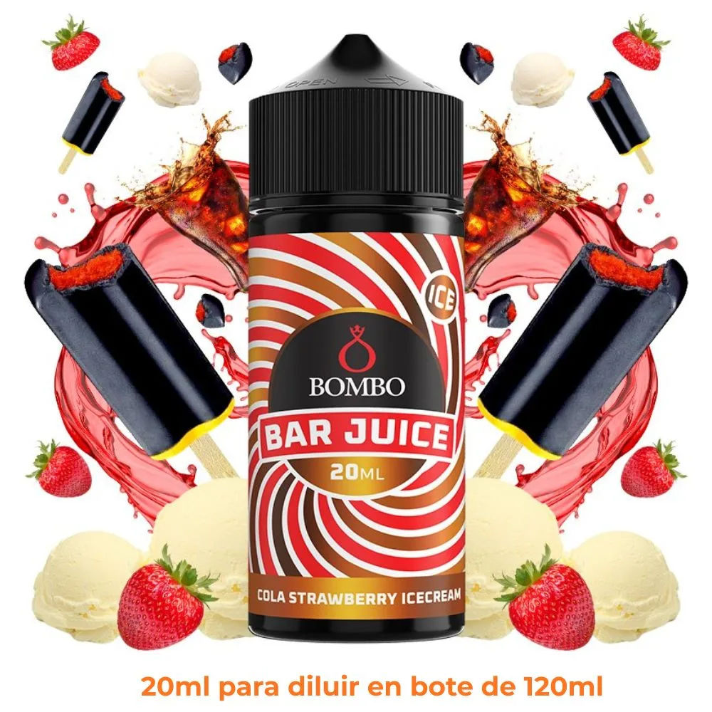 aroma-bombo-bar-longfill-cola-strawberry-ice-cream-20ml.jpg Aroma Bombo Bar Juice Cola Strawberry Ice Cream Longfill 20/120ml - Imagen 1