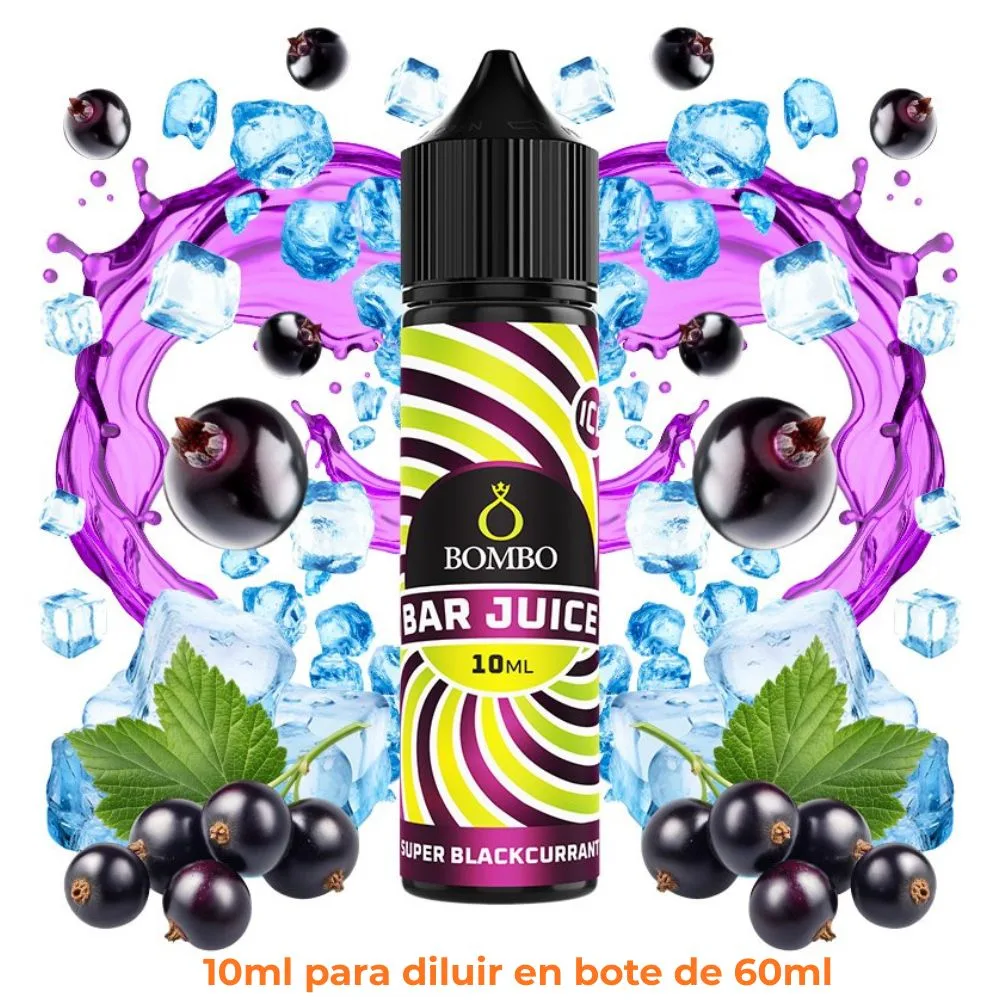 aroma-bombo-bar-longfill-super-blackcurrant-10ml.jpg Aroma Bombo Bar Juice Super Blackcurrant Longfill 10/60ml - Imagen 1