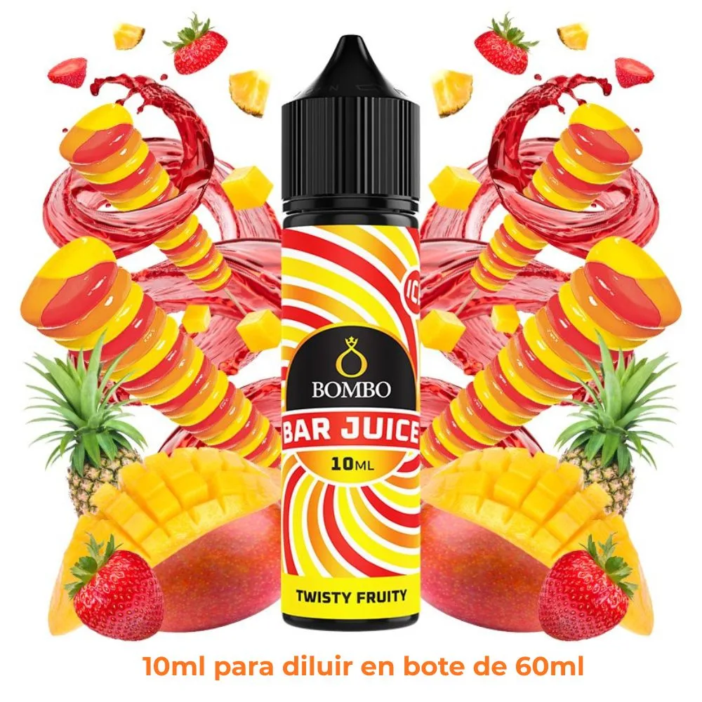 aroma-bombo-bar-longfill-twisty-fruity-10ml.jpg Aroma Bombo Bar Juice Twisty Fruity Longfill 10/60ml - Imagen 1
