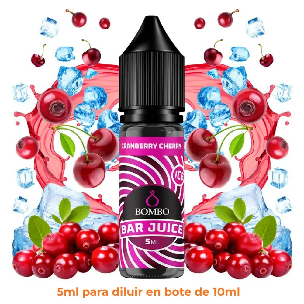 bombo-bar-juice-mini-longfill-cranberry-cherry-5ml.jpg Aroma Bombo Bar Juice Cranberry Cherry Mini Longfill - Imagen 1