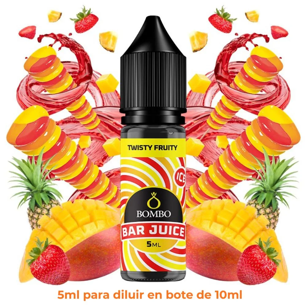 bombo-bar-juice-mini-longfill-twisty-fruity-5ml.jpg Aroma Bombo Bar Juice Twisty Fruity Mini Longfill - Imagen 1