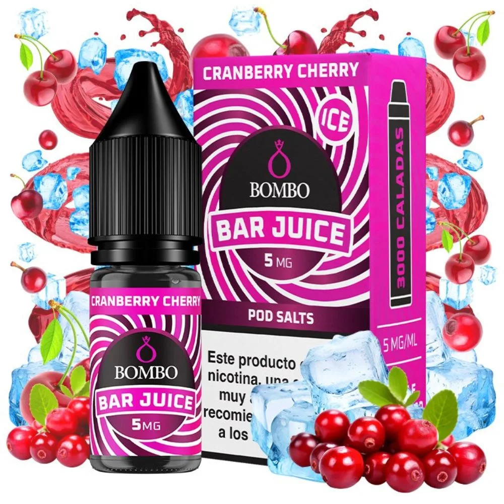 bombo-salts-bar-juice-cranberry-cherry.jpg Bombo Salts Bar Juice Cranberry Cherry 10ml - Imagen 1