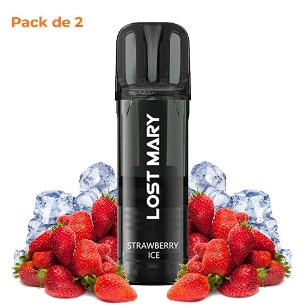pack-lost-mary-tappo-pro-strawberry-ice.jpg Lost Mary Tappo Pro x2 Cápsulas Strawberry Ice 20mg - Imagen 1