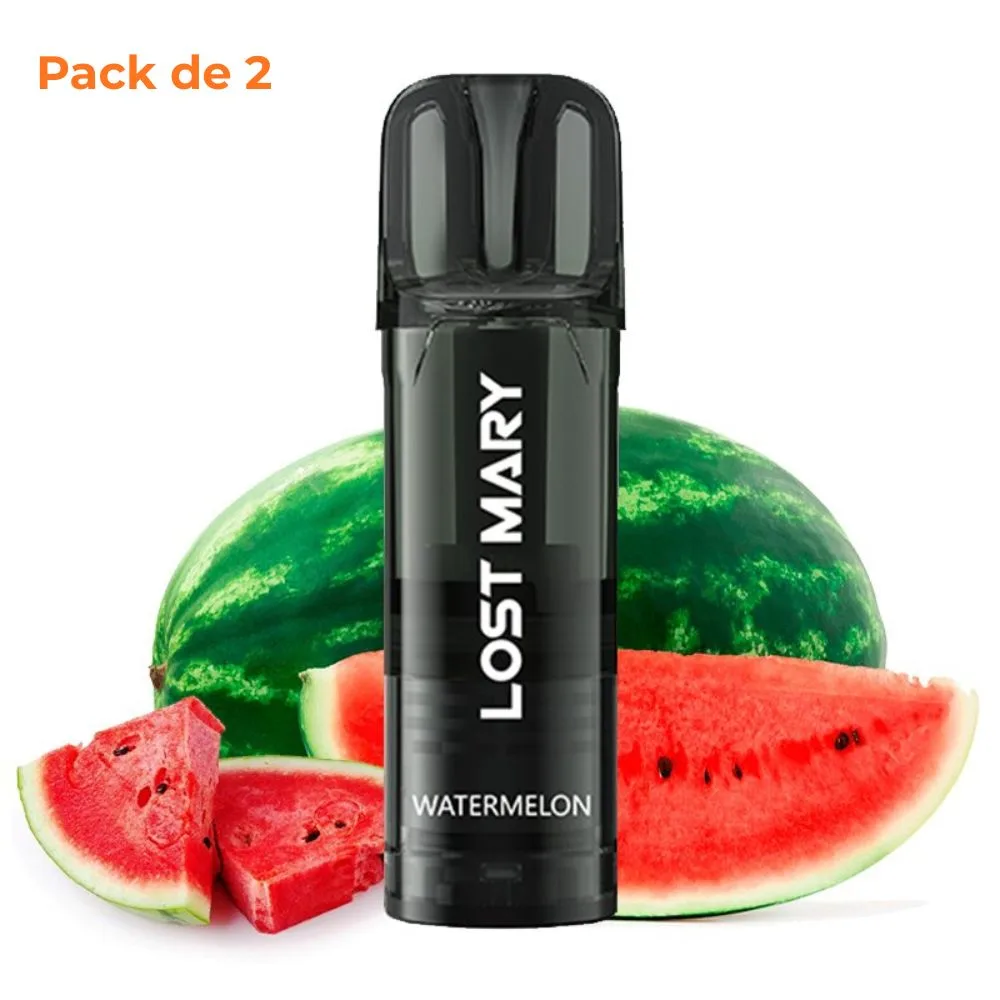 pack-lost-mary-tappo-pro-watermelon.jpg Lost Mary Tappo Pro x2 Cápsulas Watermelon 20mg - Imagen 1